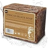 era of nature Best Raw ORGANIC AFRICAN BLACK SOAP, for Dry Skin and Skin Conditions. Pure & Natural Ingredients, Imported From Ghana - 1lb (16oz)