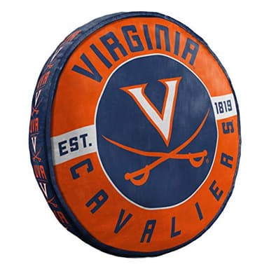 Northwest NCAA Virginia Cavaliers Round Cloud Pillow, 15", Team Colors