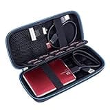 Baval Hard Carrying Case Replacement for Western Digital Seagate Expansion Toshiba Canvio My Passport Elements Portable Hard Drive Game Drive 1TB 2TB 3TB 4TB 5TB,Black
