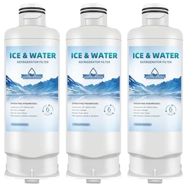 DA97-17376B HAF-QIN/EXP Replacement for Samsung Bespoke Water Filter, HAF-QIN, rf32cg5400sr, rs27t5200sr, rf32cg5100sr, rf29bb8600ql/aa, rf23bb8600qlaa, rf25c5551sr, rf28t5001sr, 3-Pack