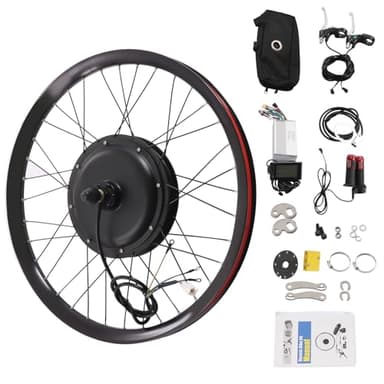 CUBELLIN Electric Bicycle Conversion Kit 26" Rear Hub Motor Kit 72V 2000W E-Bike Conversion Kit with LCD Display & CCS 9 Speeds Adjustable Rear Wheel Motor Kit