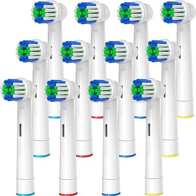 Replacement Toothbrush Heads Compatible with Oral B Braun, 12 Pcs Professional Electric Toothbrush Brush Heads Compatible with Oral B Replacement Heads Refill 7000/Pro 1000/9600/500/3000