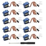 MTDELE 10Pcs SG90 9G Micro Servo Motor Kit Compatible with for Arduino Raspberry Pi Controls Robot Model DIY