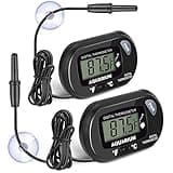 2-Pack Aquarium Thermometer, Fish Tank Thermometer, AikTryee Water Thermometer with 3.3ft Cord Fahrenheit/Celsius(℉/℃) for Vehicle Reptile Terrarium Fish Tank Refrigerator.