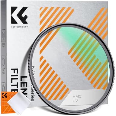 K&F CONCEPT 52mm MCUV Lens Protection Filter 18 Multi-Coated Camera Lens UV Filter Ultra Slim with Cleaning Cloth (K-Series)