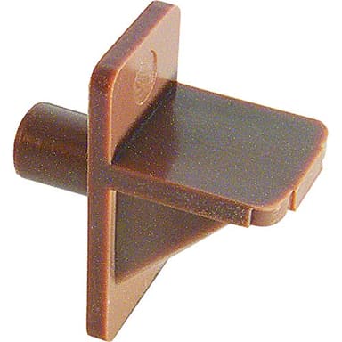 Prime-Line MP9001 Shelf Support Pegs 1/2 In. Width X 1 In. Length X 1/4 In. Diameter Plastic Light Brown (50 Pack)
