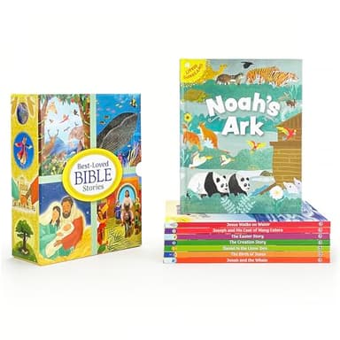 Best-Loved Bible Stories - 8-Book Library Boxed Gift Set for Children: Including stories of Noah's Ark, The Birth of Jesus, The Creation Story, Daniel and the Lion's Den, Jonah, and More
