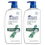Head & Shoulders Itchy Scalp Care Dandruff Shampoo, Anti-Dandruff Treatment, Infused with Eucalyptus, 32.1 Fl Oz Each, Twin Pack