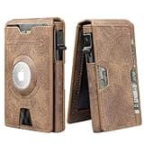 Airtag Wallet, Smart Wallet, Air Tag Wallet for Men, Leather Wallet with Airtag Holder, RFID Pop Up wallet, Credit Card Holder, Wallet for Men Slim Minimalist