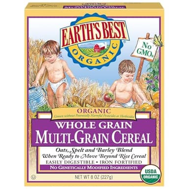 Earth's Best Organic Infant Cereal, Whole Multi-Grain Cereal, 8 Oz