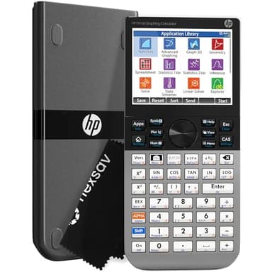 HP Prime G2 Graphing Calculator – Multi-Touch 3.5" Color Display CAS Exam Approved SAT/AP/IB Scientific Calculator for School, Highschool, College Students – Programmable, 256MB, Includes Case + Cloth