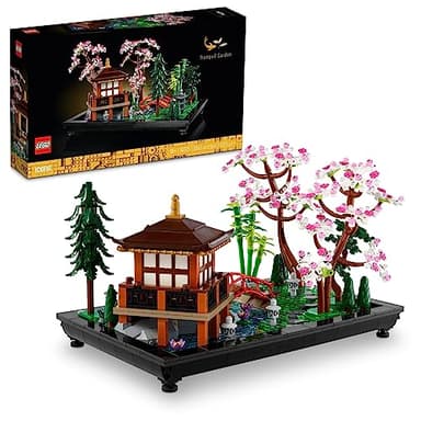 LEGO Icons Tranquil Garden Building Set - Detailed Japanese Zen Garden DIY Kit for Adults, Ages 18+ - Gift for Birthday - Building Block Set for Home Decor - 10315