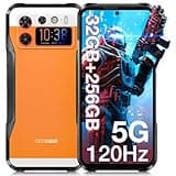 DOOGEE V20S 5G Rugged Smartphone Unlocked 2025,32GB+256GB(TF 2TB),6.43" 2K AMOLED Display,50MP+24MP Night Vision Camera Rugged Phone,6000mAh/33W,IP68/IP69K Waterproof Phone,NFC/OTG-Orange