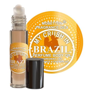 MOBETTER FRAGRANCE OILS' My Crush In Brazil Perfume Body Oil, Travel Size Roll On