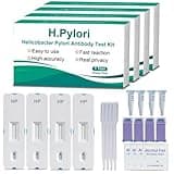H Pylori Test Kit, Helicobacter Pylori Test Kits at Home, 4 Tests H. Pylori Test H-Pylori Self-Test for Home Use, Results in 10-15 Minutes with Highly Accurate