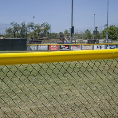 Fenpro Premium Fence Topper - 50 Ft Yellow Chain-Link Fence Cover - UV-Resistant, Injury Prevention, Safety Fence for Dog, Cat and Clear Visibility for Baseball & Softball Fields