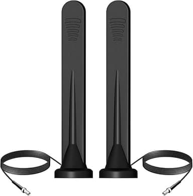 12dBi External 4G LTE 5G TS9 Magnetic Base Antenna Compatible with Netgear AT&T Nighthawk MR6110 MR6500 M6 Pro MR6150 M5 MR5100 MR5200 M1 MR1100 Verizon Hotspots Router（Pack of 2）, Slinkdsco