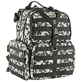 G.P.S. Tactical Range Backpack | Gray Digital | 3 Handguns Capacity | MOLLE Webbing | Durable Waterproof Stain-Resistant Shooting Tactical Gear
