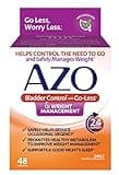 AZO Bladder Control with Go-Less® & Weight Management Dietary Supplement | Helps Reduce Occasional Urgency* | Promotes Healthy Metabolism* | Supports a Good Night’s Sleep* | 48 Capsules