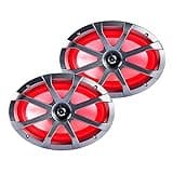 Memphis Audio MXA69L MXA 6x9 Marine Grade Coaxial Speakers w/RGB LED - Pair