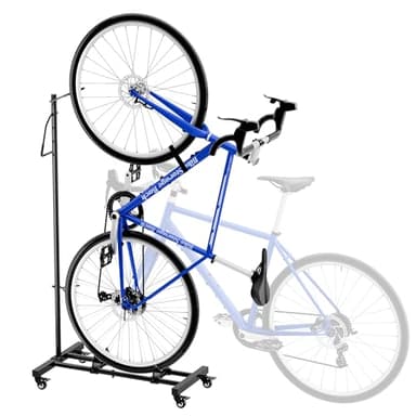 Sttoraboks Vertical Bike Parking Stand - Adjustable Height for 29"Wheels, Space-Saving & Freestanding Bike Rack for MTB/Road Bikes,No-Drill Installation Indoor Bike Storage for Apartments & Garages