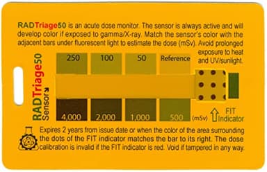 Rad Triage 50 Personal Radiation Detector for Wallet or Pocket, Nuclear Radiation Detector, Electromagnetic Field Detector, Anti Radiation Dosimeter