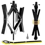 Proud Panda Small Camper Wheel Chock Shaped RV Stabilizer for Travel Trailer,Anti-Move Tire Wheel Chock with Accessories-Pair,Heavy Duty Truck RV Tire Scissor Locking X Chock,Fit for 2” to 10”