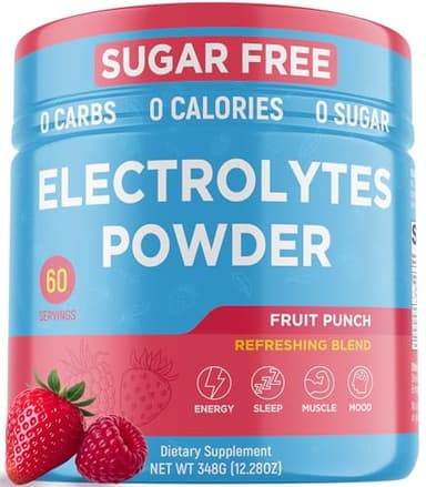 Keto Vitals Keto Electrolytes Powder | Keto-Friendly Electrolytes with Potassium, Magnesium, Sodium, Calcium | Electrolytes Sugar Free | Supplement Energy Drink Mix | Zero Calories, Zero Carbs