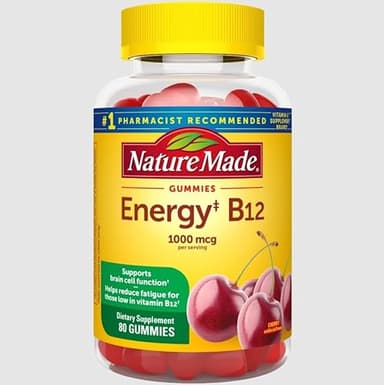 Nature Made Energy B-12 Dietary Supplement Gummies (Pack of 6)