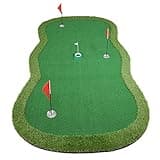 Chriiena Golf Putting Green, Practice Putting Green Mat, Large Professional Golfing Training Mat for Indoor Outdoor (Putting green-5X10ft)