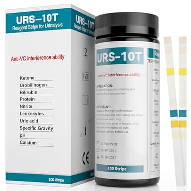 10-in-1 Urine Test Strips, UTI Test Strips for Urinalysis Full Panel, Ketone Test Kit at Home, 100 Count