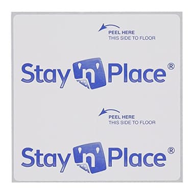 Mohawk Home Stay N' Place Indoor Tabs Area Rug, 4"x4"