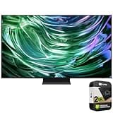 SAMSUNG QN65S90DA 65 Inch OLED 4K Smart TV (2024) (Renewed) Bundle with 2 Year Enhanced Protection Pack