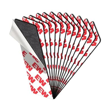JINGZHAN 1"x3" Magnetic Tape -Magnetic Strips with Strong Adhesive Backing - Flexible Sticky Magnet Tape for DIY, Crafts, Fridge,Photo (12 Pack)