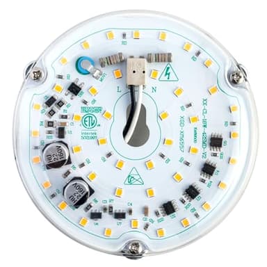 Ledytech 4 inch LED Retrofit Light Kit for Ceiling Fan Light Replacement Panel PCB 18W 3000K 2200LM 120V CRI90 Dimmable ETL (Warm White 3000K)