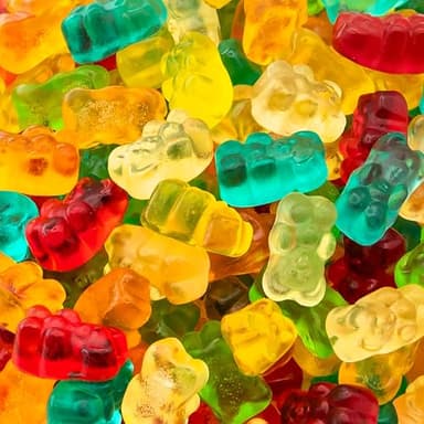 Gummi Bears | 1-Pound Bag | Dye Free Candy | Assorted Fruit Gummies | Classic Gummy Candy for Snacking, Easter Candy Buffets, Gifting, Party Favors & Goodie Bags