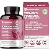 Pure Micronutrients Probiotics for Women, PH Balance & Vaginal Health Support, 50 Billion CFU Per Serve, Gut, Digestive & Urinary Tract Care, Lactobacillus & Prebiotics, 60 Capsules