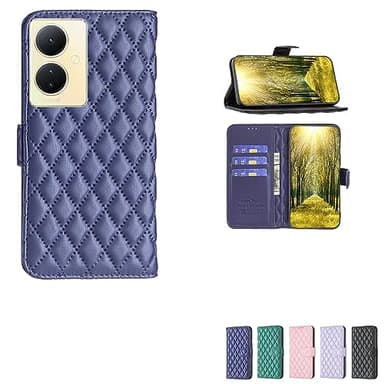 jioeuinly Case for Vivo V29 Lite 5G Case Compatible with Vivo V29 Lite 5G Phone Case Cover Flip Stand Cover Women Wallet Blue