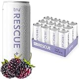 Tru Refresh Seltzer, Hydration Detox Drink with Electrolytes, Blackberry Flavor, Sparkling Water, Caffeine-Free, Kosher, Gluten-Free, Vegan, Low-Calorie, No Sugar Added, 12oz (Pack of 12)
