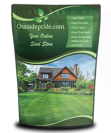 Outsidepride Midnight Kentucky Bluegrass Seed - 5 Lbs. Cold & Drought Tolerant, Sun-Loving Lawn Grass Seed, w/High Traffic Tolerance & Deep Root System, OptiGrowth Coated for Better Establishment