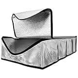 Energy Wise Attic Door Insulation Cover, 25″x54″x11″, Extra Thick Double Bubble Attic Insulation for Pull Down Stairs, Air Tight Attic Stairs Insulation Cover with Easy Zipper Access