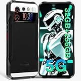 DOOGEE V20S 5G Rugged Smartphone Unlocked 2025,32GB+256GB(TF 2TB),6.43" 2K AMOLED Display,50MP+24MP Night Vision Camera Rugged Phone,6000mAh/33W,IP68/IP69K Waterproof Phone,NFC/OTG-Black