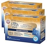 FitRight Fresh Start On-The-Go Flushable Wipes (48 Count), Personal Cleansing Wipes, Individually Wrapped Sachets for Urinary Incontinence with The Odor-Control Power of ARM & HAMMER Baking Soda