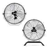 NewAir 18" High Velocity Outdoor Fan, Heavy Duty Waterproof 2-in-1 Floor Stand or Wall Mount Fan, Adjustable Tilt and 3 Speeds up to 4012 CFM | Wall Fan or Garage Fan for Indoor, Patio, Gym or Porch