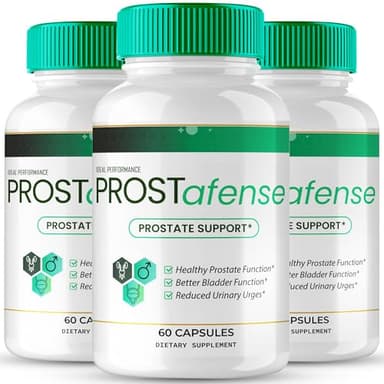Prostafense Prostate Health Supplements for Men Capsules, Official Prostafense All Natural Support Pills - Maximum Strength, Premium Formula for Daily Wellness, Prosta Fense Reviews (3 Pack)