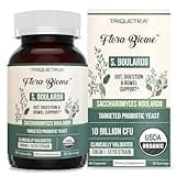 Organic Saccharomyces Boulardii - 10 Billion CFU - Clinically Validated CNCM I-1079 Probiotic Strain - Gut, Digestion & Healthy Bowel Support - First Organic Form of S. Boulardii Probiotic - 60 Count