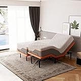ESHINE Split King Adjustable Bed Frame with Mattress - 14” Luxury Hybrid Mattress, Smart APP Contorl, Massage, Zero Gravity, Anti-Snore, 5 Minutes Installation, Head and Foot Incline, Split King