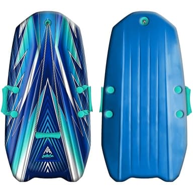 Artikfun 36in Winter Foam Snow Sled with Tow Rope and Handles (Blue)