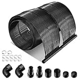 Goplus 2.5FT x 10FT/ 20FT Solar Pool Heater for Above Ground Pool Inground Pools, Swimming Pool Solar Panel Heating System, Weatherproof Pool Warmer (2.5FT x 10FT)
