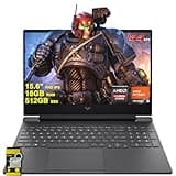 HP Victus 15 Gaming Laptop 15.6" FHD IPS 144Hz (AMD FreeSync Premium) AMD 6-core Ryzen 5 7535HS 16GB DDR5 512GB SSD Radeon RX 6550M (>RTX3050) Backlit USB-C Fast Charge Win11 w/ICP Accessory